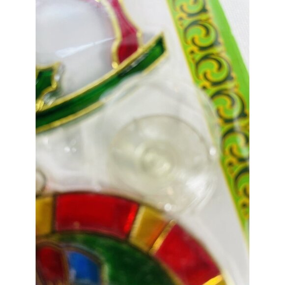 Vintage Christmas Suncatcher Resin Snowman Train Lantern Set of 3 New Old Stock - Picture 9 of 9